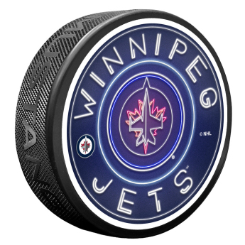 Winnipeg Jets krążek NHL Neon