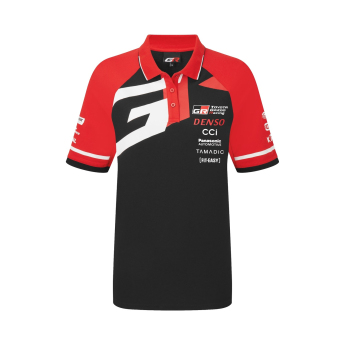 Toyota Gazoo Racing damska koszulka polo redblack WRT 2026