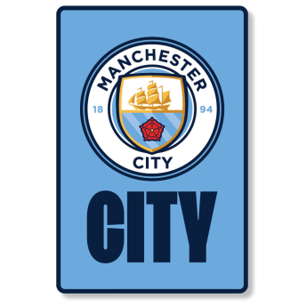 Manchester City tabliczka LED Portrait LED Crest Sign