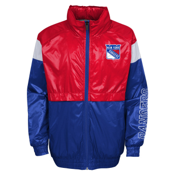 New York Rangers dziecięca kurtka z kapturem Goal Line Stance Full-Zip Windbreaker