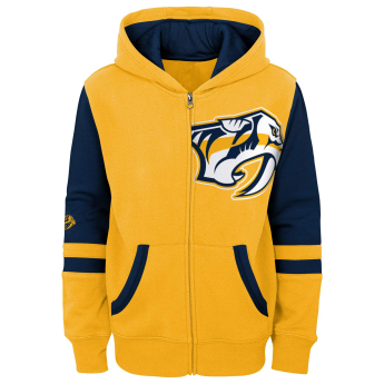 Nashville Predators dziecięca bluza z kapturem faceoff colorblocked fleece full-zip
