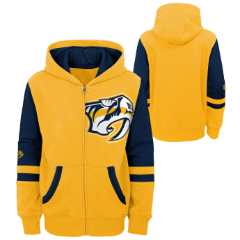 Nashville Predators dziecięca bluza z kapturem faceoff colorblocked fleece full-zip