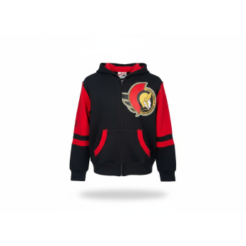 Ottawa Senators dziecięca bluza z kapturem Faceoff Colorblocked Fleece Full-Zip