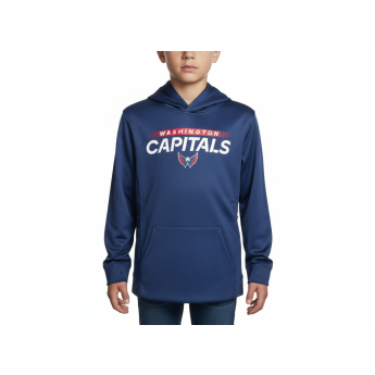 Washington Capitals dziecięca bluza z kapturem Authentic Pro Hood Po Hoodie