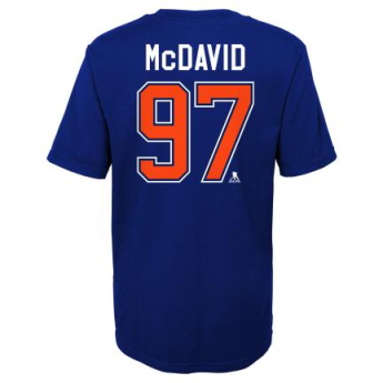 Edmonton Oilers koszulka dziecięca Connor McDavid Captains Name and Number navy