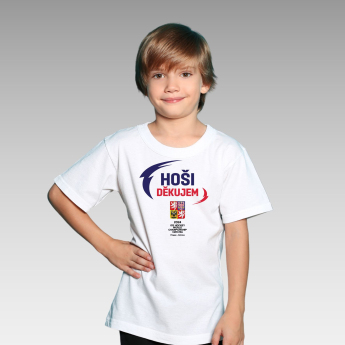 Reprezentacje hokejowe koszulka dziecięca HOŠI DĚKUJEM Ice Hockey World Championship Czechia MS 2024 White