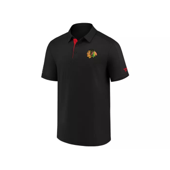 Chicago Blackhawks koszulka męska NHL Authentic Rinkside Performance Polo black