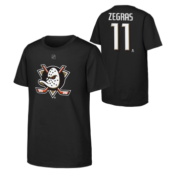Anaheim Ducks koszulka dziecięca Trevor Zegras Flat Name & Number Ctn