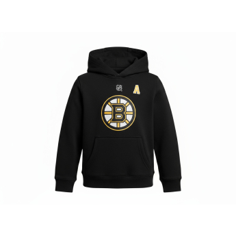 Boston Bruins dziecięca bluza z kapturem David Pastrnak Flat Alt Cpt N&N Flc