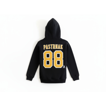 Boston Bruins dziecięca bluza z kapturem David Pastrnak Flat Alt Cpt N&N Flc