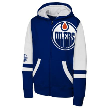 Edmonton Oilers dziecięca bluza z kapturem Face Off Fz Flc Hd