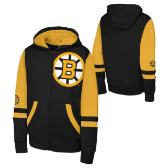 Boston Bruins dziecięca bluza z kapturem Face Off Fz Flc Hd