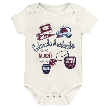 Colorado Avalanche body dziecięce Littlest Player 3Pk Creeper Se