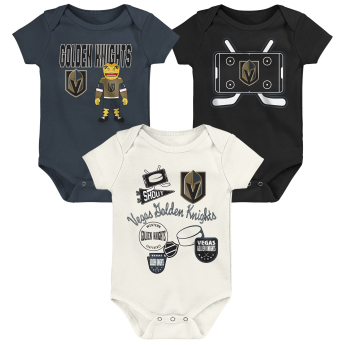 Vegas Golden Knights body dziecięce Littlest Player 3Pk Creeper Se