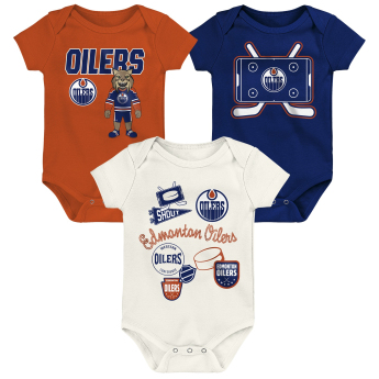 Edmonton Oilers body dziecięce Littlest Player 3Pk Creeper Se
