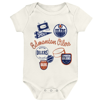 Edmonton Oilers body dziecięce Littlest Player 3Pk Creeper Se