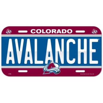 Colorado Avalanche tablica na ścianę License Plate Banner
