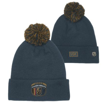 Vegas Golden Knights czapka zimowa dziecięca Draft Beanie Cuff With Pom