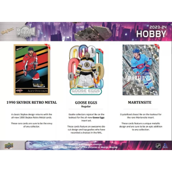 NHL pudełka karty hokejowe NHL 2023-24  Upper Deck Skybox Metal Universe Hobby Box