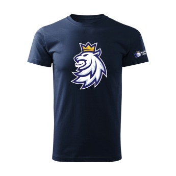 Reprezentacje hokejowe koszulka męska navy Czech Ice Hockey logo lion