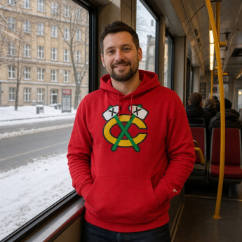 Chicago Blackhawks męska bluza z kapturem Primary Logo Graphic Hoodie red