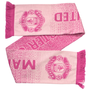 Manchester United szalik zimowy Knit pink