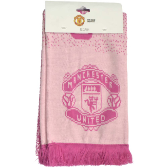 Manchester United szalik zimowy Knit pink