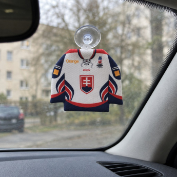 Reprezentacje hokejowe minikoszulka do samochodu Slovakia Ice Hockey Team White