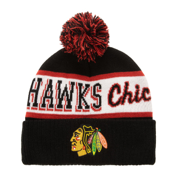 Chicago Blackhawks czapka zimowa Block Sweep Pom Knit