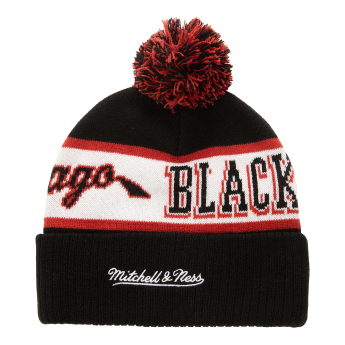 Chicago Blackhawks czapka zimowa Block Sweep Pom Knit