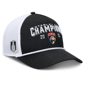 Florida Panthers czapka baseballówka 2025 Stanley Cup Champions A-Frame Roper Meshback Adjustable Black