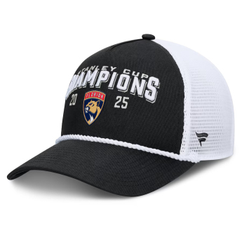 Florida Panthers czapka baseballówka 2025 Stanley Cup Champions A-Frame Roper Meshback Adjustable Black