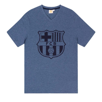 Barcelona piżama męska Short Blue Marl