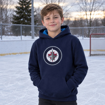 Winnipeg Jets dziecięca bluza z kapturem Prime Po Flc Hood -Home