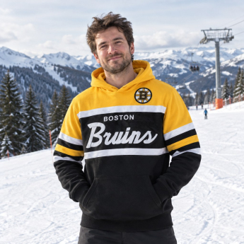 Boston Bruins męska bluza z kapturem Head Coach Hoodie black