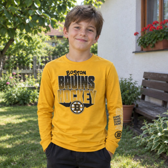 Boston Bruins dziecięcka koszulka z długim rękawem Stand Out Ls Ctn