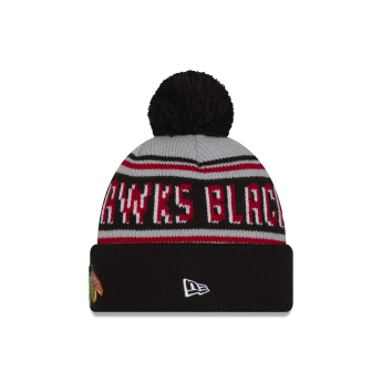 Chicago Blackhawks czapka zimowa NHL Pom Wordmark