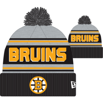 Boston Bruins czapka zimowa NHL Pom Wordmark