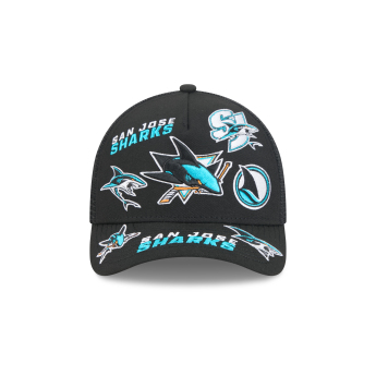 San Jose Sharks czapka baseballówka NHL 9FORTY M-Crown A-Frame Trucker All Over