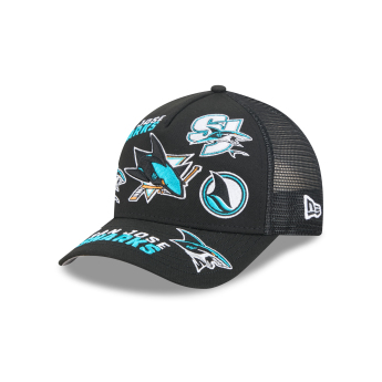 San Jose Sharks czapka baseballówka NHL 9FORTY M-Crown A-Frame Trucker All Over