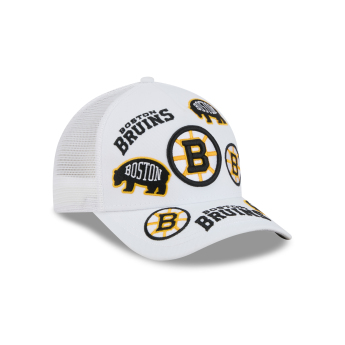 Pánská kšiltovka Boston Bruins NHL 9FORTY M-Crown A-Frame Trucker All Over bílá