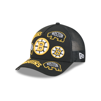 Boston Bruins czapka baseballówka NHL 9FORTY M-Crown A-Frame Trucker All Over black