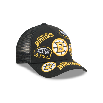 Boston Bruins czapka baseballówka NHL 9FORTY M-Crown A-Frame Trucker All Over black