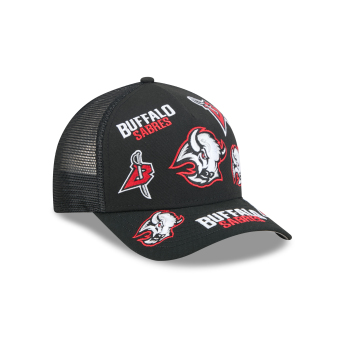Pánská kšiltovka Buffalo Sabres NHL 9FORTY M-Crown A-Frame Trucker All Over černá