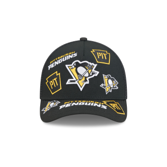 Pánská kšiltovka Pittsburgh Penguins NHL 9FORTY M-Crown A-Frame Trucker All Over