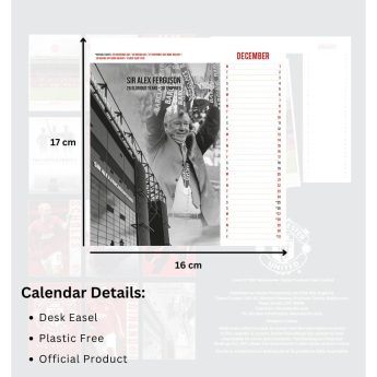 Manchester United kalendarz Desktop Calendar 2027