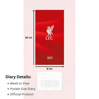 Liverpool notatnik Slim 2027