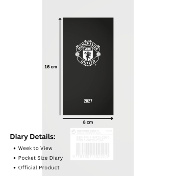 Manchester United notatnik Slim 2027