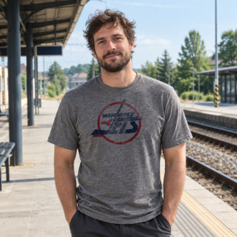 Winnipeg Jets koszulka męska grey Retro Tee