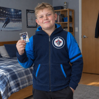 Winnipeg Jets dziecięca bluza z kapturem Faceoff Colorblocked Fleece Full-Zip